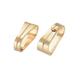 304ステンレススチールスナップオンベイル  18KGP本金メッキ  6x3x2.2mm  5.5x2.5mm内径&nbsp;X-STAS-E436-27G