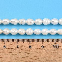 Natural Cultured Freshwater Pearl Beads Strands&nbsp;PEAR-N012-05Y-01
