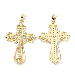 Brass Micro Pave Cubic Zirconia Pendant&nbsp;ZIRC-C021-31G