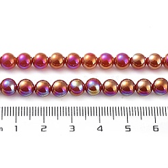 Electroplated Natural Red Agate Beads Strands&nbsp;G-Z038-B04-01AB