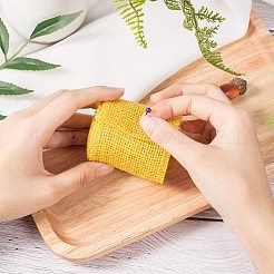 レースリネンロールセット  クラフト作りのためのジュートリボン  ステンレスハサミ付き  ミックスカラー  60mm  2 m /ロール  7roll /セット&nbsp;DIY-PH0025-51
