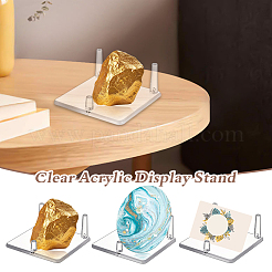 Square Acrylic Base Display Easel Stands&nbsp;ODIS-WH0030-131