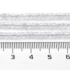 キャッツアイビーズ連売り  多面カット  ロンデル  ゲインボロ  3x2.5mm  穴：0.6mm  約153個/連  14.17''（36センチメートル）&nbsp;CE-G009-01C