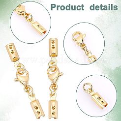 304ステンレススチール製ロブスタークロウ留め金20セット  コー​​ドが終了すると  ゴールドカラー  32mm&nbsp;STAS-UN0037-34