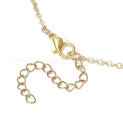 Glass Cat Shape Copper Wire Wrapped Pendant Necklaces&nbsp;NJEW-JN05258