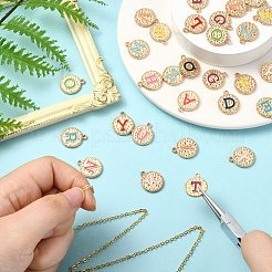 52Pcs Alloy Enamel Pendants&nbsp;ENAM-CJ0007-07C