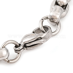 304 Stainless Steel Box Chain Bracelets for Women&nbsp;LS-BJEW-G711-05GP