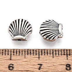 Tibetan Style Textured Alloy Beads&nbsp;TIBEB-T004-01AS