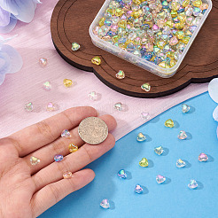 250Pcs 5 Colors Transparent Acrylic Beads&nbsp;TACR-TA0001-82