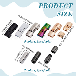 7 Styles Brass & Alloy Capsule Shoelace Buckles&nbsp;FIND-GA0007-32