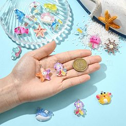 Opaque Marine Organisms Resin Pendants&nbsp;CRES-CJC0011-002