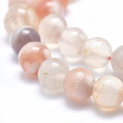 Natural Cherry Blossom Agate Beads Strands&nbsp;G-I206-01-10mm