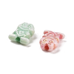 プラスチックビーズ  クラフトビーズ  動物  カエル  10x8.5x4mm  穴：1.8mm  2000個/ 500g&nbsp;KY-B004-04A