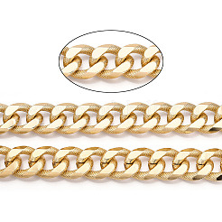 Aluminum Textured Curb Chains&nbsp;CHA-N003-02KCG