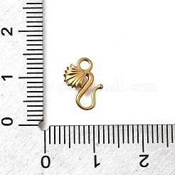 304ステンレススチールチャーム  イオンプレーティング（ip）  ゴールドカラー  シェル形状  10x7x2.5mm  穴：1.8mm&nbsp;STAS-Z160-12G-02