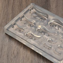 DIY シリコン ネイルアート デコレーション アクセサリー 型  レジン型  UVレジン用  エポキシ樹脂工芸品作り  透明  ウイング  34.5x54x6.5mm  内径：7~18x3~8.5mm&nbsp;SIMO-G003-01G
