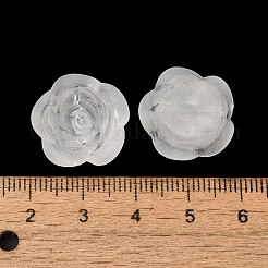 つや消し透明なアクリルビーズ  混合図形  ホワイト  7~30x9~40x4~11mm  穴：1~2mm&nbsp;X-OACR-U006-03A