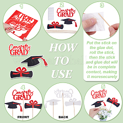 Paper Graduation Party Centerpiece Sticks&nbsp;DIY-WH0588-94A