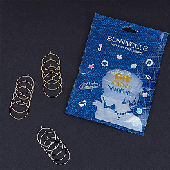 150Pcs 3 Colors Brass Wine Glass Charm Rings&nbsp;FIND-SC0001-98C
