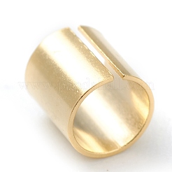 真鍮製チューブビーズ  長持ちメッキ  チューブ  24KGP本金メッキ  5x5mm  穴：4mm&nbsp;KK-Y003-74G