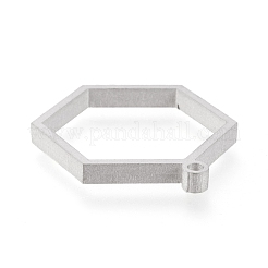 Tarnish Resistant 304 Stainless Steel Open Back Bezel Pendants&nbsp;STAS-K208-13P