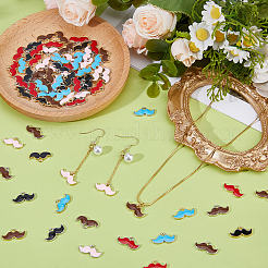 80Pcs 10 Colors Zinc Alloy Pendants&nbsp;ENAM-DC0002-26