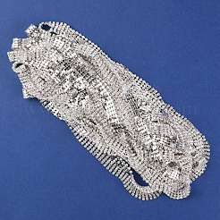 Brass Rhinestone Strass Chains&nbsp;CHC-WH0013-02S