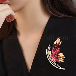 Rhinestone Butterfly Brooch Pin&nbsp;JEWB-P016-03LG-03