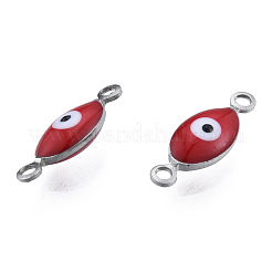 304 Stainless Steel Enamel Connector Charms&nbsp;STAS-N092-179B