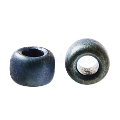 トーホー 8/0ラウンドビーズ  日本製シードビーズ  （84f）フロストメタリックアイリスグリーン/ブラウン  3mm  穴：1mm  約1110個/50g&nbsp;SEED-XTR08-0084F