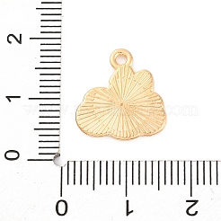 合金エナメルチャーム  蝶結びのチャームが付いた雲  ゴールドカラー  レッド  15x14x1mm  穴：1.5mm  10個/セット&nbsp;ENAM-Q001-07G-02