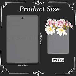 塩ビ透明ビニール袋  透明  12x8x0.1cm&nbsp;ABAG-WH0051-09