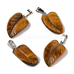 Natural Tiger Eye Pendants&nbsp;G-B127-01P-02