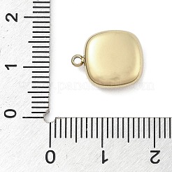 316サージカルステンレススチールチャーム  18KGP本金メッキ  正方形  14x11.5x4.5mm  穴：1.4mm&nbsp;STAS-S159-02C-G