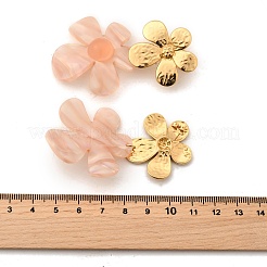 304 Stainless Steel Acrylic Dangle Stud Earrings&nbsp;EJEW-Z106-01G