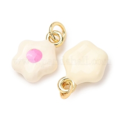 Brass Enamel Pendants&nbsp;LS-KK-CJC21A4-01G-04-RS