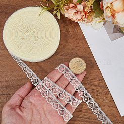 1 Roll Polyester Flower Lace Ribbon&nbsp;OCOR-CY0002-90