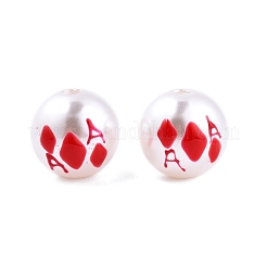 Halloween Opaque ABS Plastic Imitation Pearl Enamel Beads&nbsp;KY-G020-01L