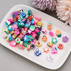 330pcs 11 Style Handmade Polymer Clay Beads&nbsp;CLAY-FW0001-01