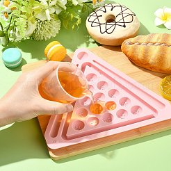 ビリヤードをテーマにしたシリコンフォンダン型2個  レジン型  チョコレート用  キャンディ  UVレジン  エポキシ樹脂工芸品作り  ピンク  215x190x11mm&nbsp;ST-CJ0043-025