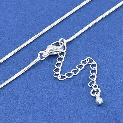 Brass Round Snake Chain Necklaces&nbsp;NJEW-U008-02S