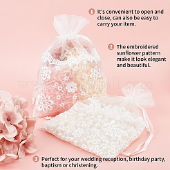 Lace Organza Drawstring Gift Bags&nbsp;OP-WH0009-05