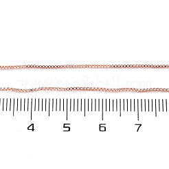Brass Box Chain Necklaces for Women&nbsp;NJEW-D302-41RG