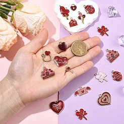 15Pcs 15 Styles Alloy Pendants&nbsp;ENAM-YW0006-84