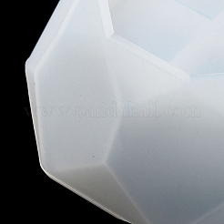 ファセット八角形 DIY シリコンキャンドルカップ金型  収納ボックス金型  樹脂セメント石膏鋳型  ホワイト  83x83~84x41.5~43mm  2個/セット&nbsp;DIY-P078-07