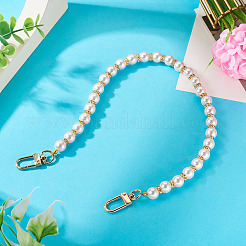 Round Plastic Imitation Pearl Beads Bag Extender Chains&nbsp;HJEW-TAC0084