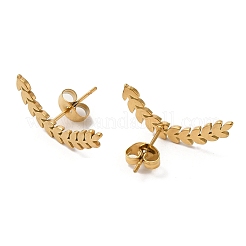 304 Stainless Steel Stud Earrings&nbsp;EJEW-Z036-03G