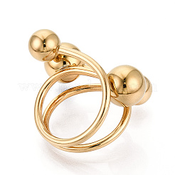 Adjustable 304 Stainless Steel Cuff Rings&nbsp;STAS-T066-80G