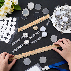 30Pcs Flat Round PVC Badge Reel&nbsp;AJEW-FG0006-19