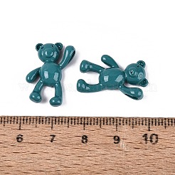 Spray Painted Alloy Pendants&nbsp;PALLOY-Q466-02C
